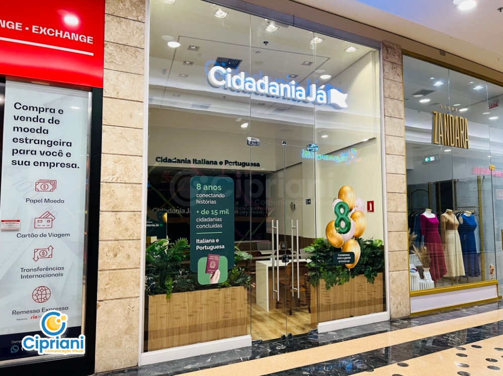 Adesivos para Promoção Loja de Shopping Verde e Dourada 2 Imagem