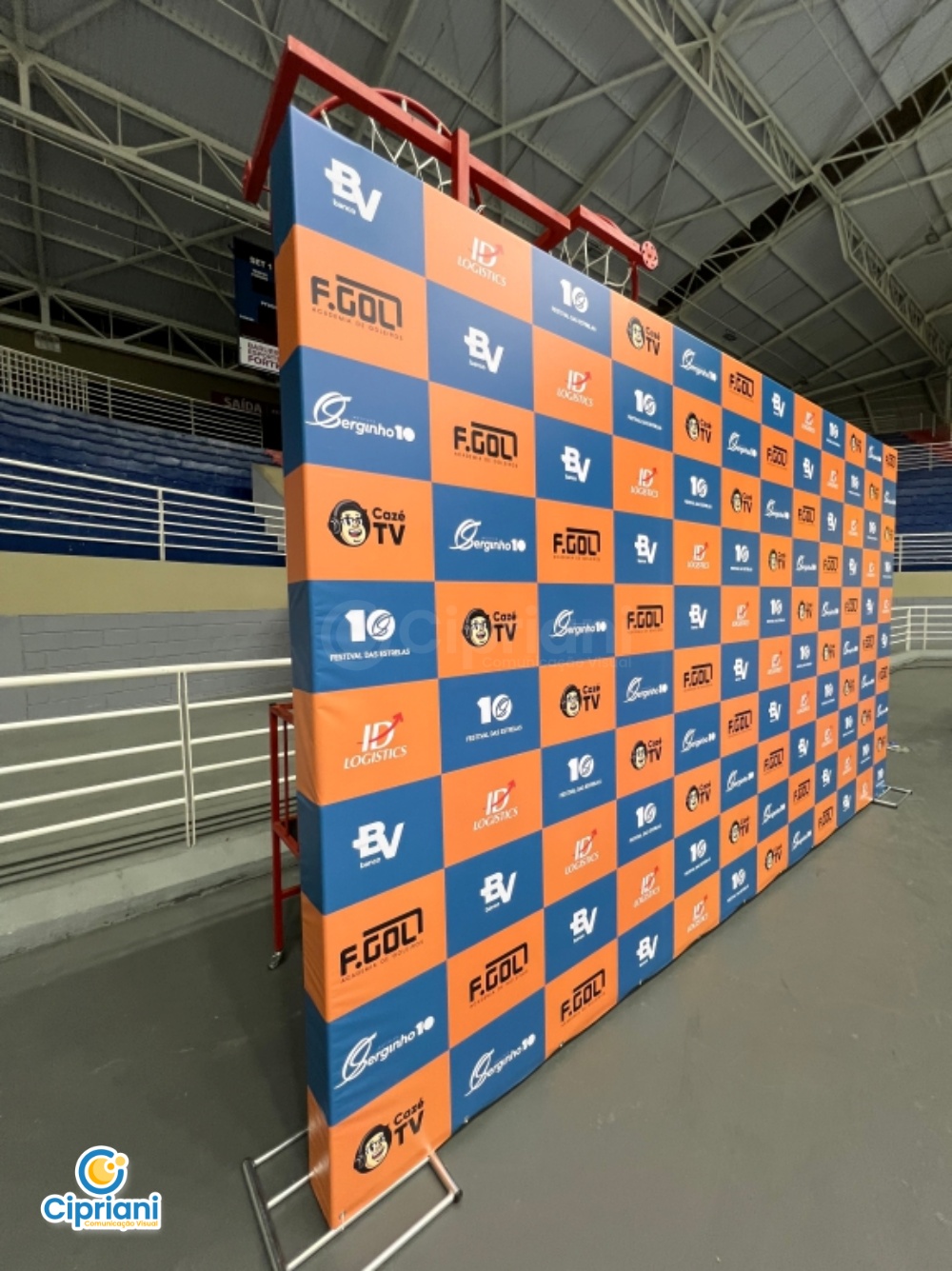 Backdrop para Entrevistas em Evento, Cotação Rápida 1 Imagem