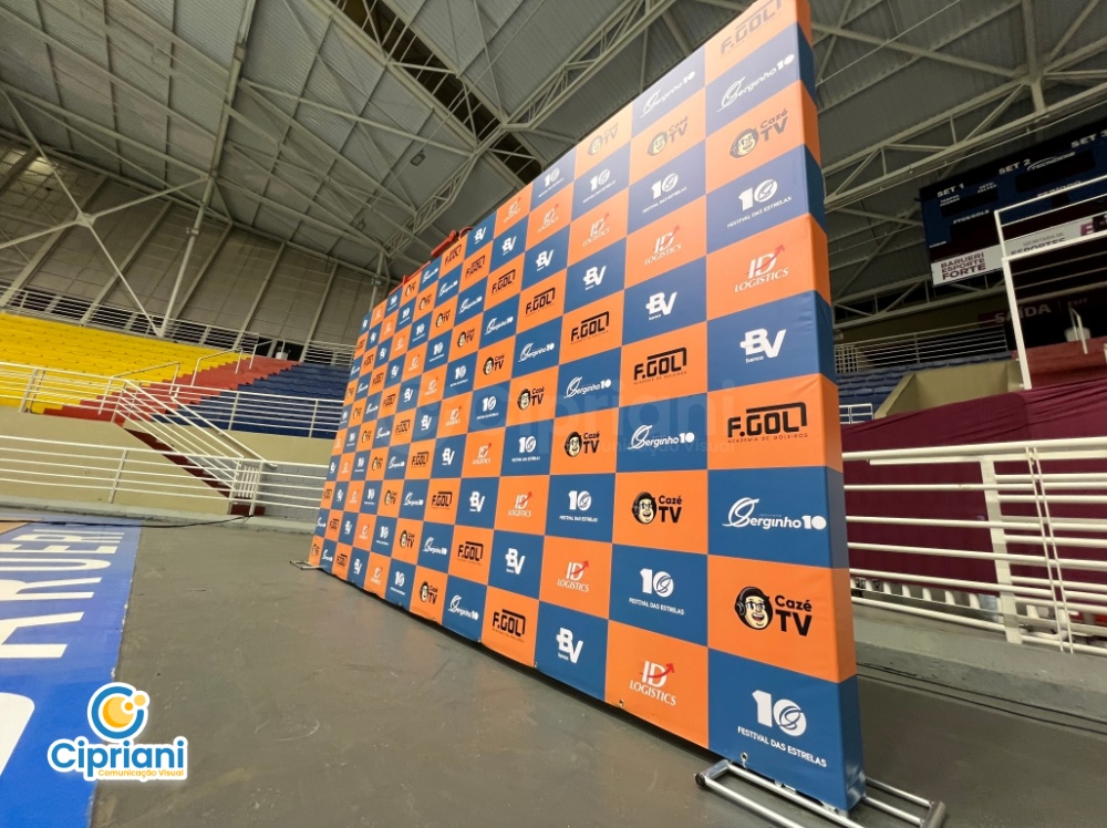 Backdrop para Entrevistas em Evento, Cotação Rápida 3 Imagem