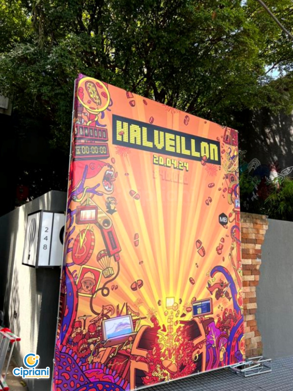 Backdrop para Evento em Bar de Pinheiros, Compre Já 3 Imagem