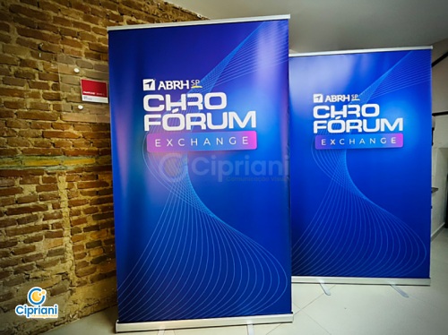 Banner Rollup 120X200Cm Grande Banner Portatitl | Cipriani Comunicação Visual