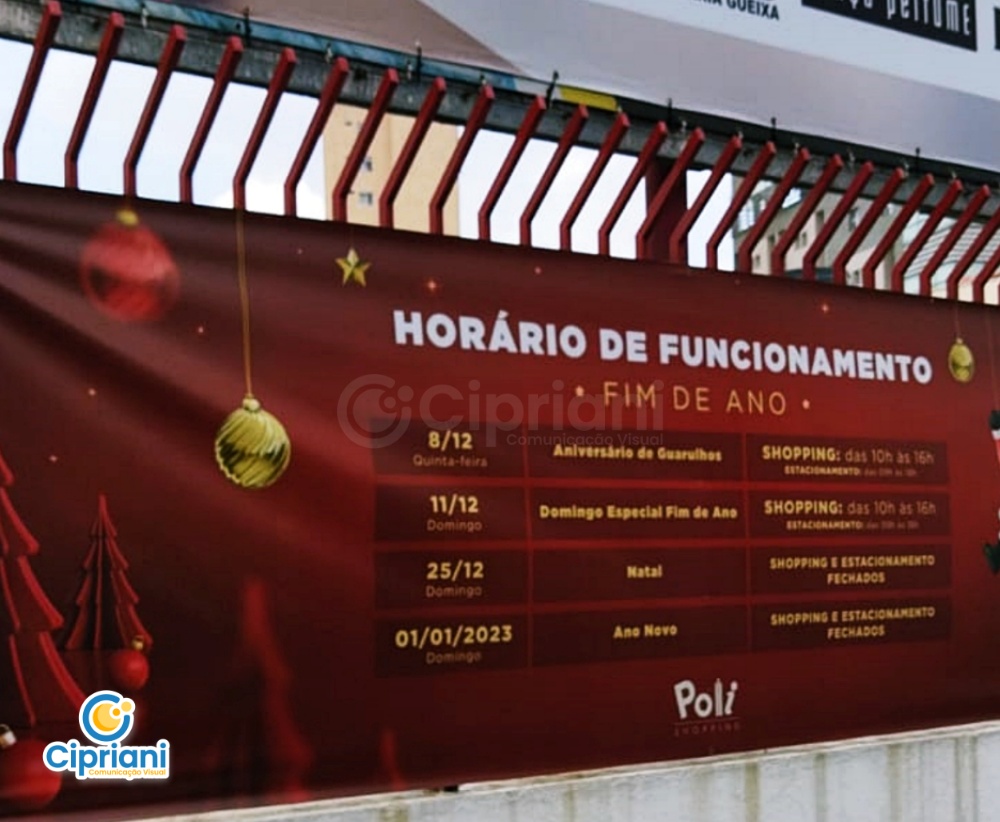 Lona de Promoção para o Natal em Vermelho e Dourado 1 Imagem