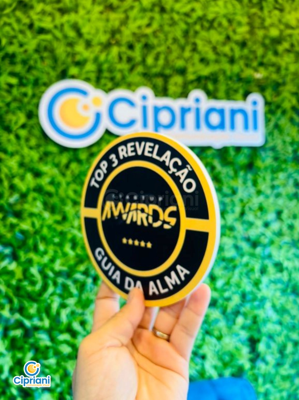 Placa de PVC Redonda Impressão Personalizada | Projetos Cipriani Comunicação Visual