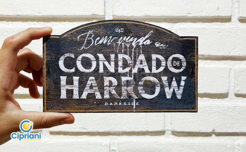 Placa Personalizada em PVC Amadeirado Corte Personalizado 2 Imagem