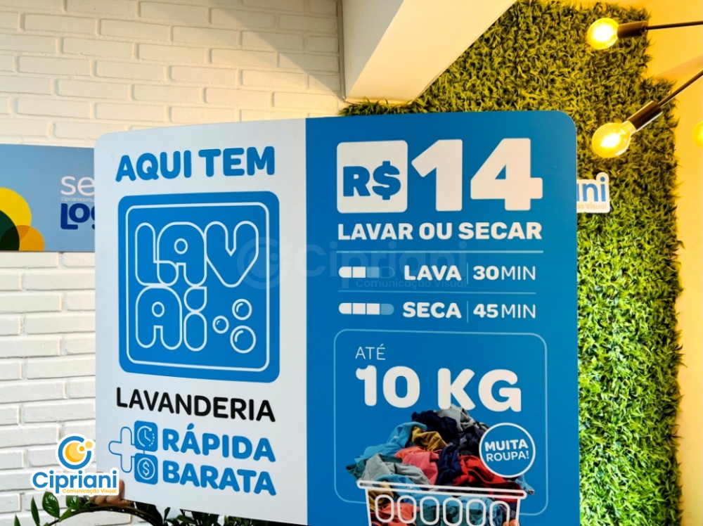 Placas PS com Impressão Azul e Branco, Orçamento Rápido 2 Imagem