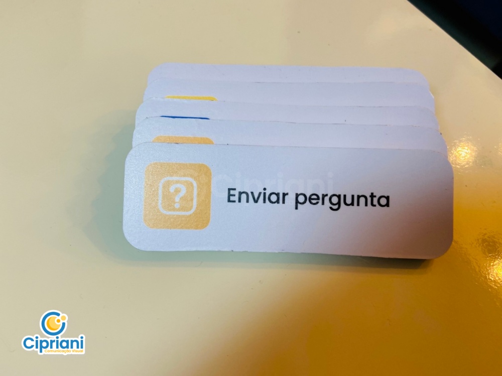 Placas PVC com Imã para Quadro Azul e Rosa, Cote Já 1 Imagem