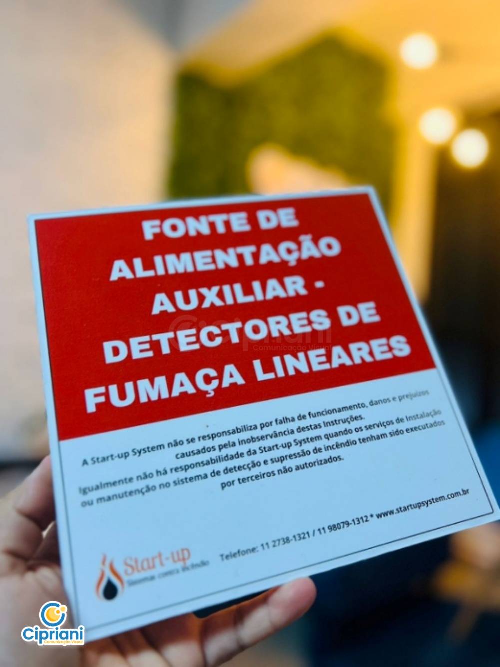 Placas Sinalização de Segurança Vermelho e Branco, Orçamento 1 Imagem