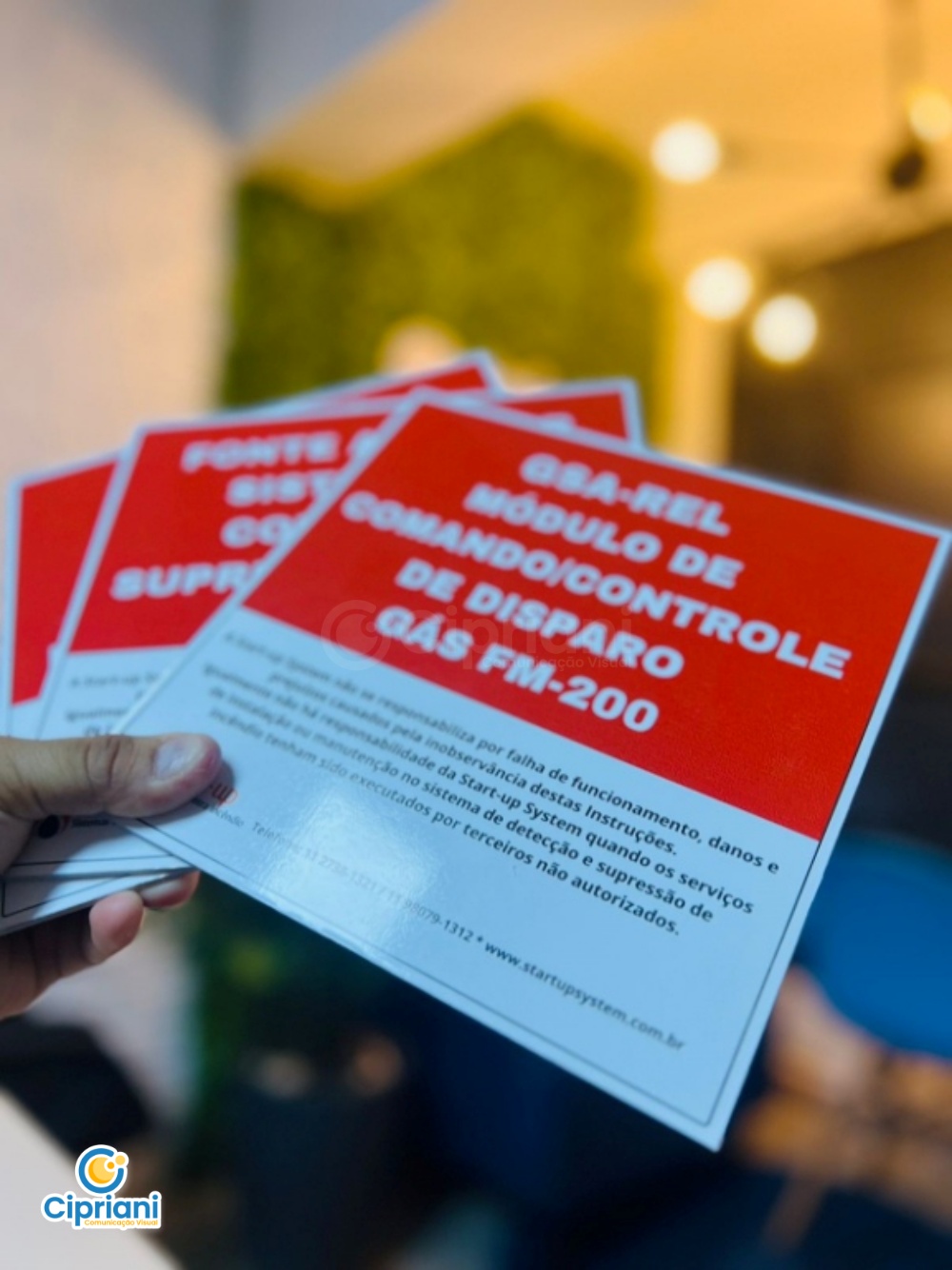 Placas Sinalização de Segurança Vermelho e Branco, Orçamento 2 Imagem