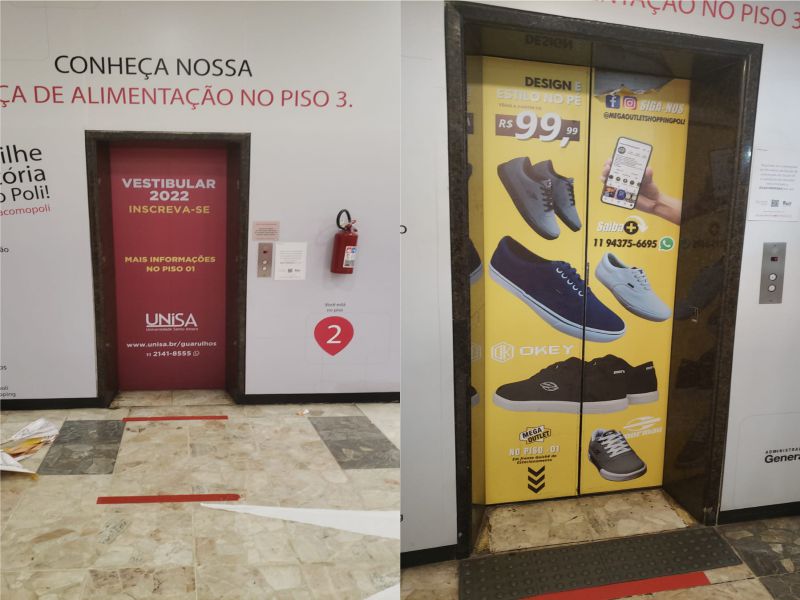 Adesivação de Elevador  | Cipriani Comunicação Visual em São Paulo SP