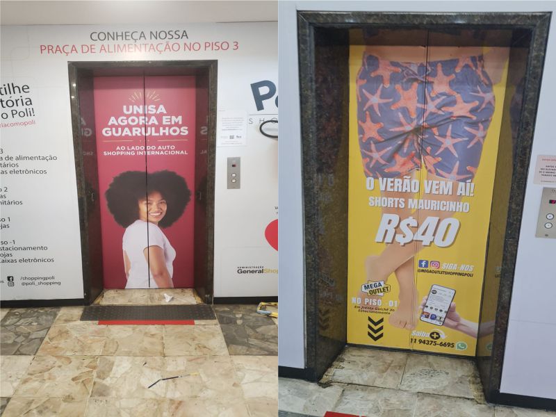 Adesivo Vinil para Elevador  | Cipriani Comunicação Visual em São Paulo SP