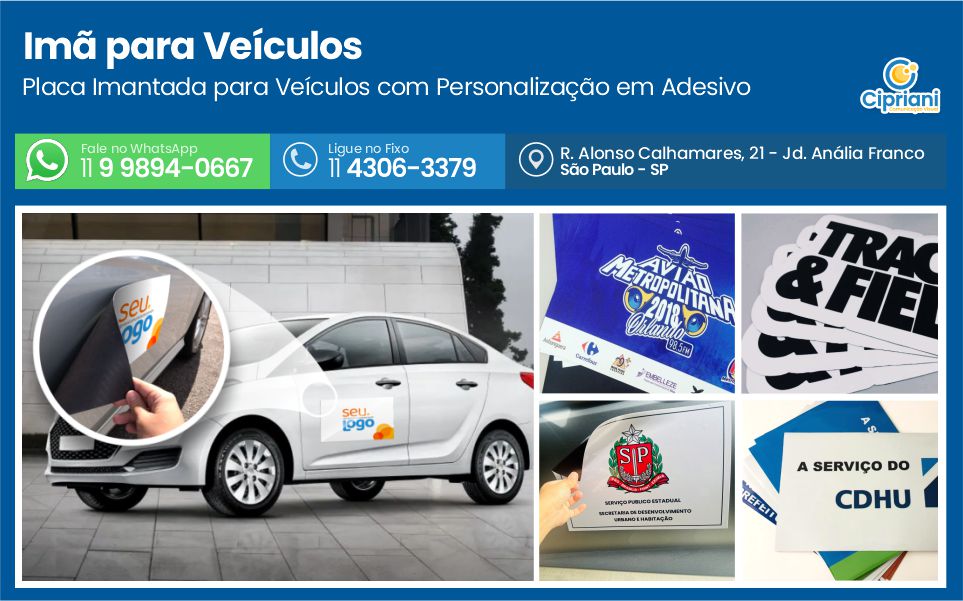 Imã para Veículos  | Cipriani Comunicação Visual em São Paulo SP
